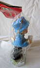 Vintage Hard Plastic Boy Blue Coat Letter Mail Box Hanging Ornament Christmas — photo 3