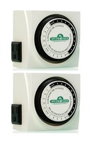 2 Hydrofarm Tm01015d Hydroponics Grow Light Dual Outlet Analog Grounded Timers on sale 2 Hydrofarm Tm01015d Hydroponics Grow Light Dual Outlet Analog Grounded Timers on sale