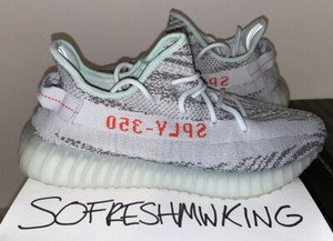 yeezy 350 zebra blue tint
