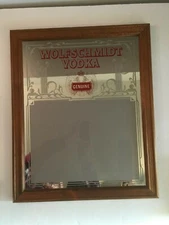 VINTAGE WOLFSCHMIDT BAR MIRROR - EXQUISITE SHAPE!!!