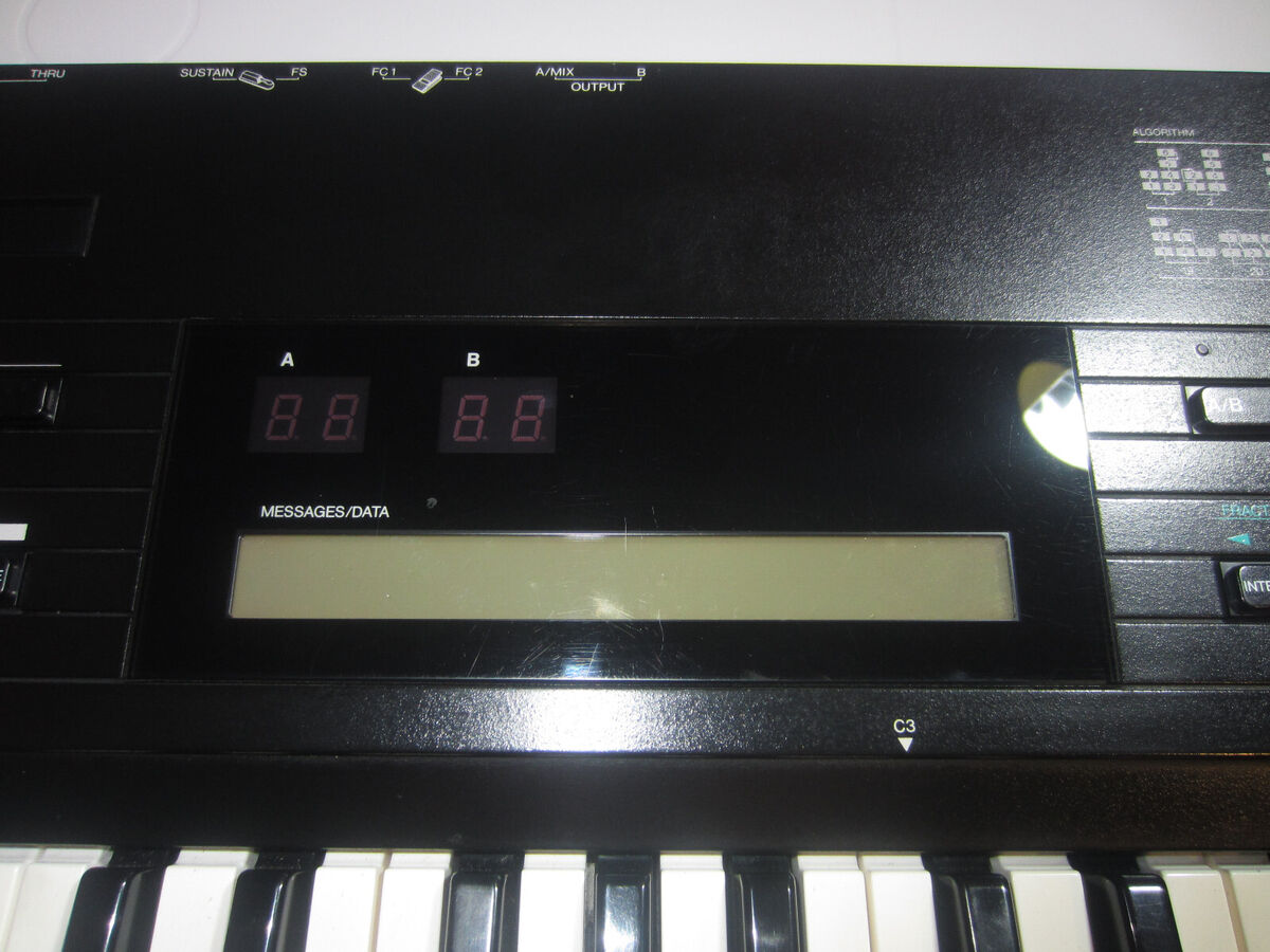 Yamaha DX7 II-D II-FD IID IIFD - Sticker New for Apply in the Front Panel
