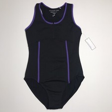 The Dancewear Project Designed In LA Black Ballet Leotard Size Large NWT