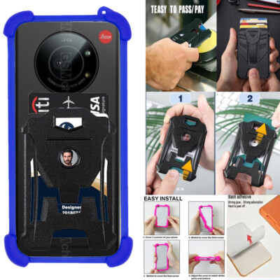 For Leica Leitz Phone 1 Multi Armor Card Pack +Anti Drop Elastic silicone frame