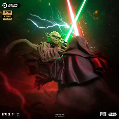 Iron Studios Star Wars Emperor vs Yoda 1/10 Statue
