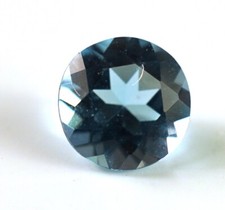 1 Pair 2 BLUE TOPAZ 4 mm Round 22 - Natural London-Blue - RETIREMENT SALE