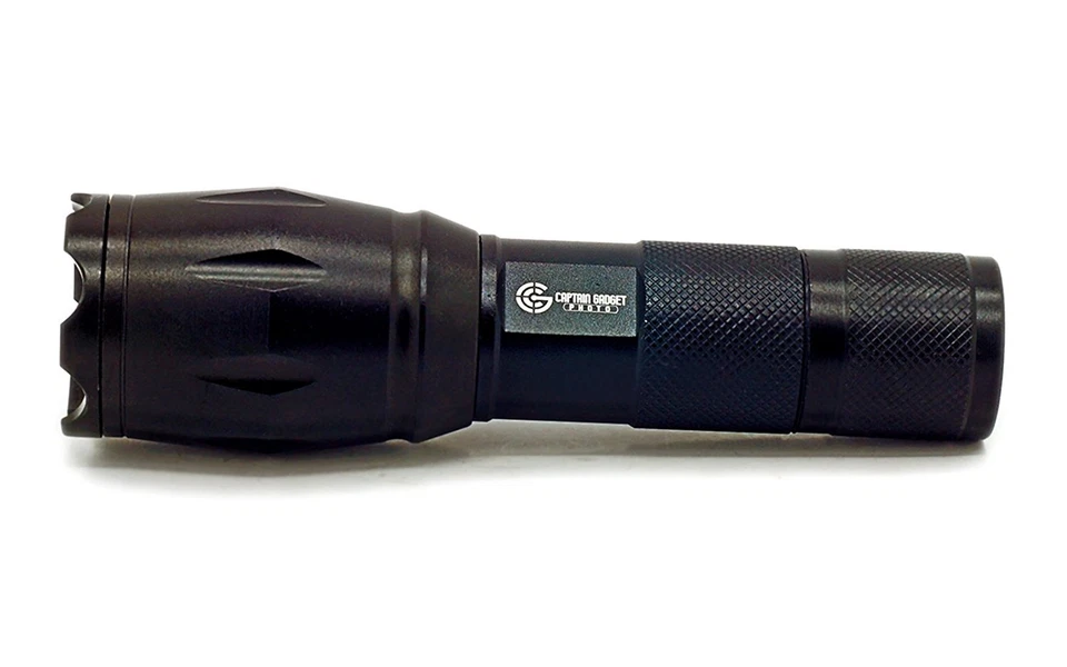 2 Linternas US Captain Gadget 1600 Lúmenes #1 Cree Zoom Taclight + 6 AAA Foto 3 de 4