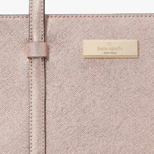 Kate Spade Kenzie Small Tote Bag KI916 Metallic Rose Gold