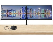 HP P24h G5 24 inch 1920 x 1080 Full HD Edge LED Monitor, 2-Pack Bundle with HDMI