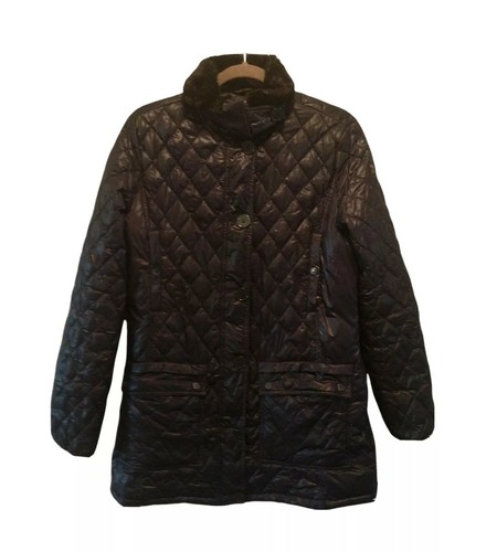 Armani Jeans Blue Puffer Polyamide Coat 