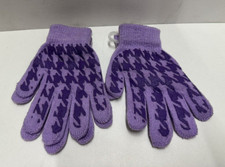 Target Girls acrylic 2 pairs one size youth 4 to 16 magic gloves purple color