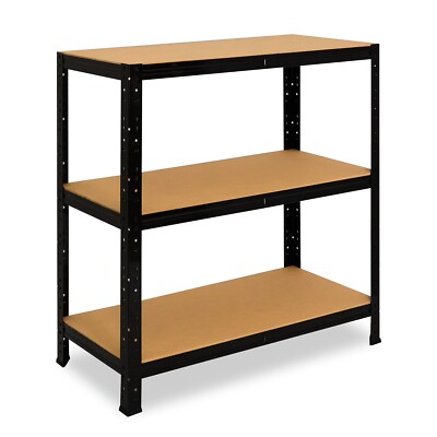shelfplaza BLACK Metallregal Industrialstyle schwarz, 90 cm hoch, 156 Varianten
