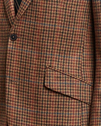 Herren Frühling Herbst Tweed kariert Jacken klassische Passform Business formell Freizeit Mantel - Bild 7 von 14