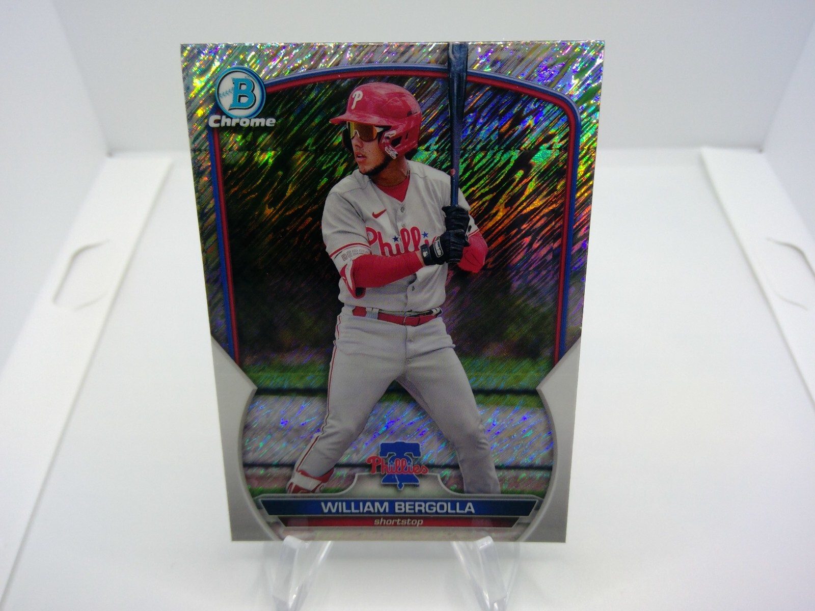 2023 Bowman Chrome Prospects William Bergolla Shimmer Refractor #BCP-232