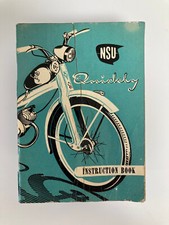 NSU QUICKLY MOPED ORIGINAL 1955 OWNERS INSTRUCTION & MAINTENANCE MANUAL