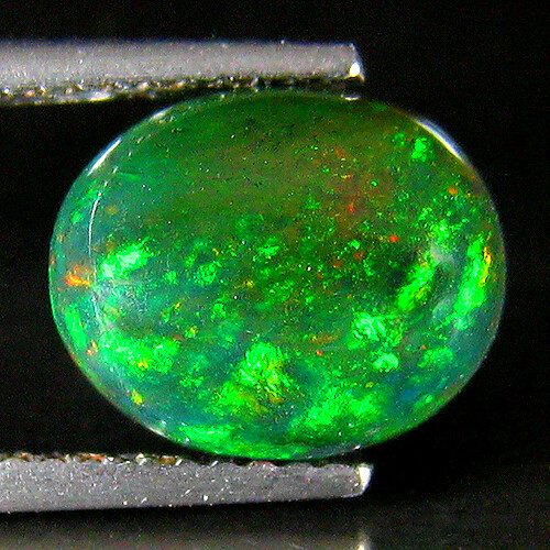 Opale Noire D'Éthiopie Welo 1,06 Ct - Coupe Ovale - Neuf Sans Emballage