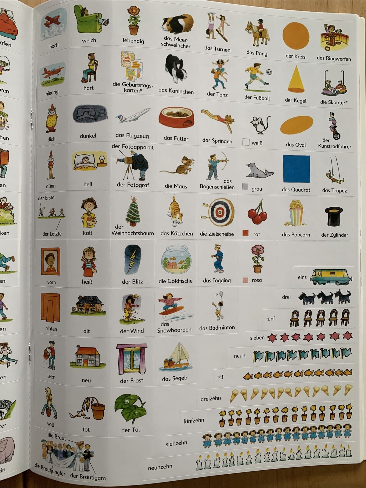 Thumbnail - First Thousand Words In German Sticker Book Von Heather Amery