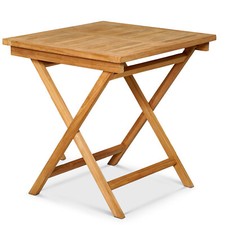 B-Ware Gartentisch Klapptisch Balkontisch Klappbar Teakholz Gartenmöbel 70x70cm