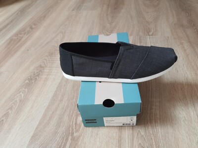 Toms Alpargata Herren Slipper Schwarz Gr. 40,5 - Neu + Originalverpackt