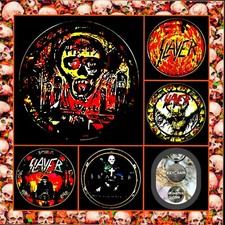 SLAYER     FIVE KEYCHAINS     ALBUM COVER COLLECTION     CONCERT MERCH    
