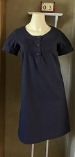 VINTAGE GAP 1930s style Shift Dress 97% Wool Dark Navy women size 2
