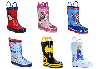 Spiderman Paw Patrol  Minnie Mouse Toddler Girl/ Boys Rain Boots