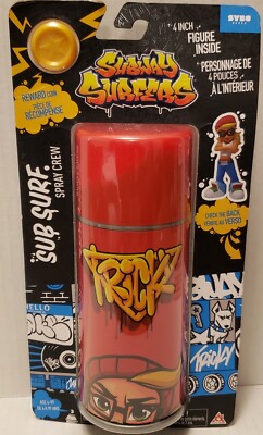 SUBWAY SURFERS Game Sub Surf Spray Crew 4'' VINYL FIGURE Tricky 2020* BRAND NEW 
