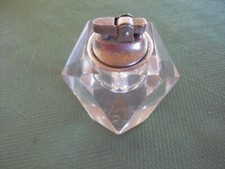 Cut Crystal Faceted Table lighter from Japan