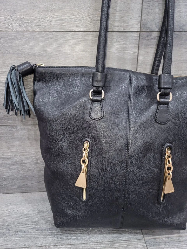 SEE by Chloé Mujer Bolso de Hombro Cuero Negro Bolso de Hombro Cremallera Bolso de Mano Foto 2 de 4