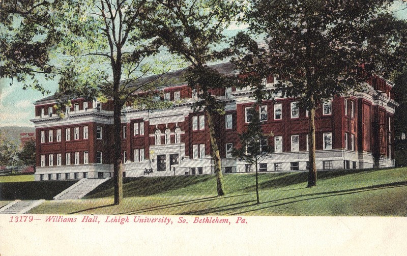 So Bethlehem PA Lehigh University Williams Hall  UDB Postcard UNPOSTED EXCL *