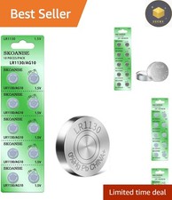 High-Efficiency 10PCS AG10 1.5V Coin Cell Batteries - Long Lasting Power