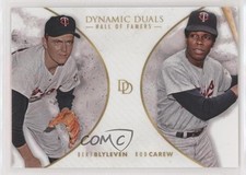 2018 On Demand Dynamic Duals Hall of Famers /700 Bert Blyleven Rod Carew HOF 1c7