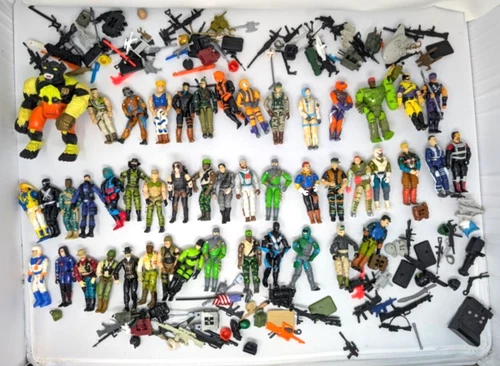 GI JOE ARAH Figures mixed lot incomplete 1980s/1990s accessories lot # 2