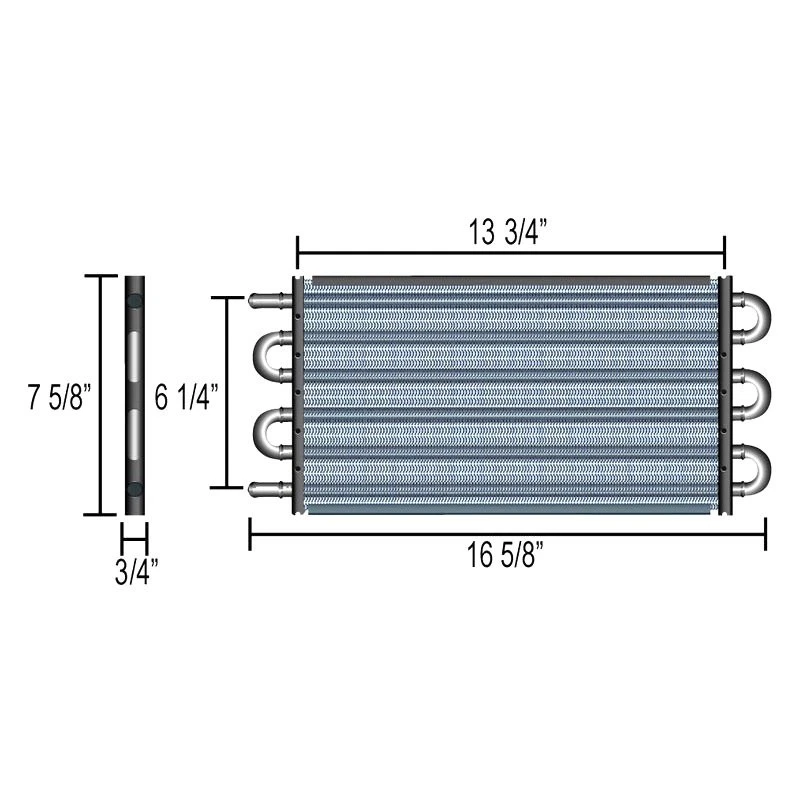 For Chevy Camaro 16-18 Derale Performance Series 7000 Engine Oil Cooler Kit Foto 2 de 3