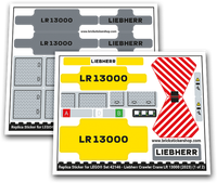 Replacement Sticker For Set 42146 - Liebherr Crawler Crane Lr 13000