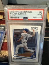2018 Panini Chronicles - Score Walker Buehler #29 (RC) PSA 9