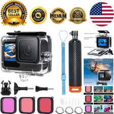 Complete Waterproof Solution for GoPro Hero 9-13 with Floating Grip and Filters