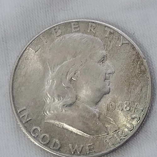 1948 D Franklin Half Dollar FBL in BU Condition