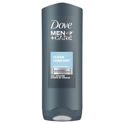 Dove Men Clean Comfort Duschgel, Körper- und Gesichtswasser, 250 ml, 3 Stück