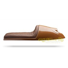 Codino cafe racer completo di sella chocolate brown cuciture diamond