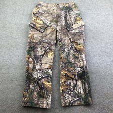 Game Winner Pants Youth 12-14 Brown Camo Cargo Hunting Outdoor Pockets