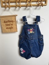 Vintage Disney Winnie the Pooh Girls Denim Shortalls Size 4/5 - Just Bee U