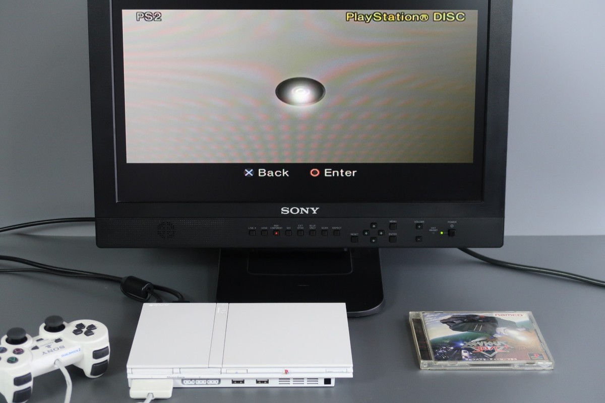 Sony Playstation 2 PS2 Slim Console White SCPH-77000 CW Excellent