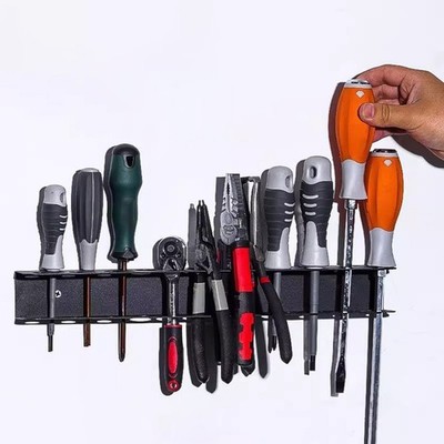 DIY Projects Wall Tool Rack Garage Organizer Heavy Load Capacity Multiple Slots