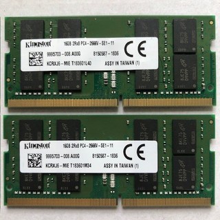 32GB (2x 16GB) PC4 DDR4 2666V SE1 11 Laptop Ram SODIMM Kingston