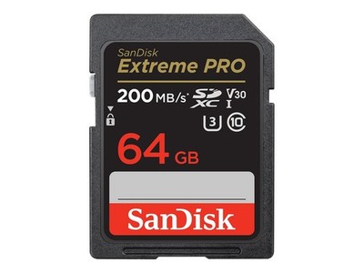 SanDisk Extreme PRO 64 GB Class 10/UHS-I (U3) V30 SDXC (sdsdxxu064gancin)