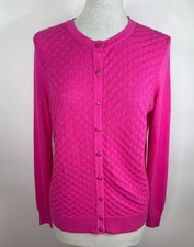 Charter Club Cardigan Sweater Size Small Button Lightweight Fine Gauge Pink NWT