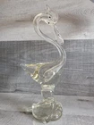 Vtg Murano Glass Bird 14" Large MCM Clear Farmhouse Rustic Country Decor 89.1