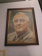 Franklin Roosevelt Washington Times Herald January 20, 1941 printed picture