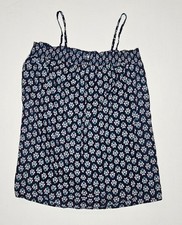 Old Navy Women's Swing Top Floral Print Smocked Square Neck Spaghetti Straps XL