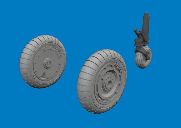 Eduard Accessories 6481201 - 1:48 Fw 190D-9 Wheels For Miniart - Neu-image